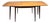 1950s Mid-Century Modern Walnut Drop-Leaf Extension Dining Table For Sale