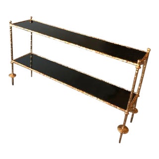 Global Views Chiseled Console Table For Sale