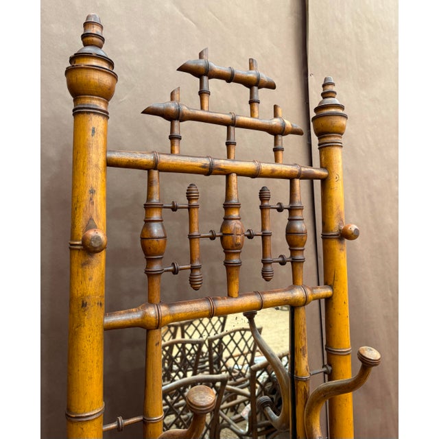 Early 20th Century French Aesthetic Movement Coat Rack/ Hall Tree For Sale In San Antonio - Image 6 of 6