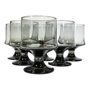 Smoky Grey Goblets- Set of Six