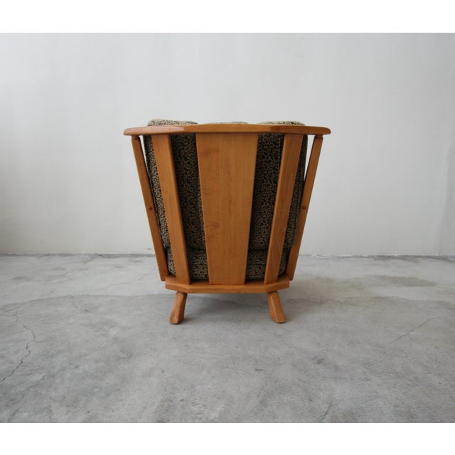 Wood Early Mid Century Craftsman Style Lounge Chair For Sale - Image 7 of 9