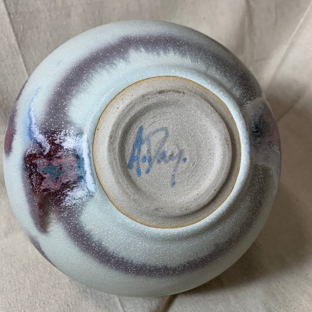 Mid Century Pottery Vase by A.Day For Sale In Denver - Image 6 of 7