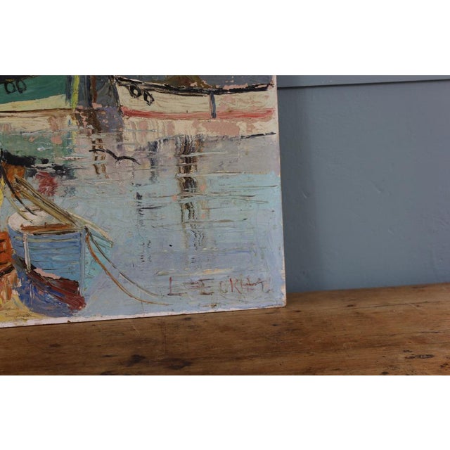 French Riviera, 1960s, Oil Painting For Sale - Image 8 of 10