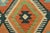 Orange Kilim Rug 4'3'' X 5'9'' Multicolor Wool Handwoven Oriental Carpet For Sale - Image 8 of 12