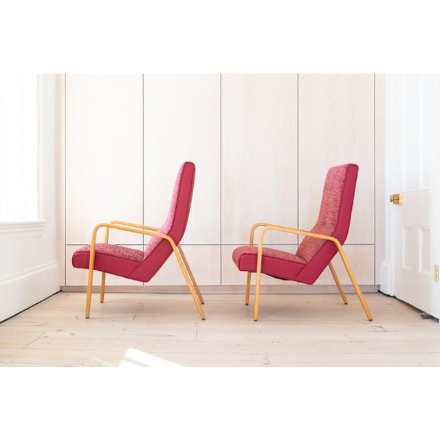 Thonet Vintage Thonet Bent Wood Arm Chairs - a Pair For Sale - Image 4 of 12