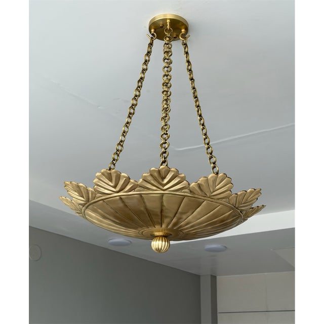 Unique Design Brass Pendant Light Fixture For Sale - Image 11 of 13