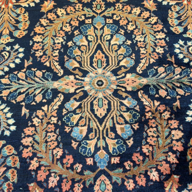 Sauruk Floral Medallion Rug by Ignoto for Ignoto For Sale - Image 6 of 11