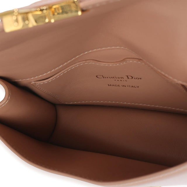 Light Pink Smooth Calfskin Micro 30 Montaigne Flap Bag For Sale - Image 9 of 9