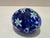 Vintage Murano Art Glass Egg Paperweight Blue Millefiori Aventurine Gold Foil For Sale - Image 4 of 7