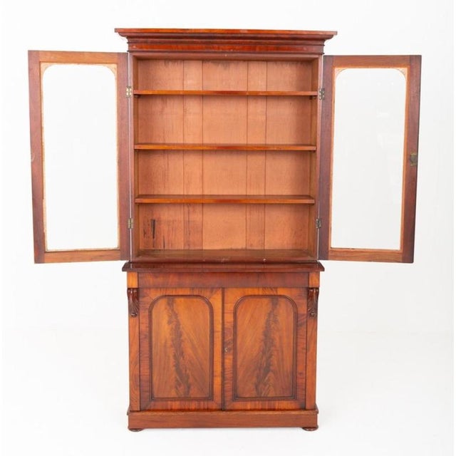 Victorian Mahogany Library Bookcase, 1860 For Sale - Image 3 of 3