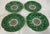 Chinese Set of 4 Antique Chinese Export Porcelain Famille Verte” Boc Choy Leaf” 6”plates For Sale - Image 3 of 12
