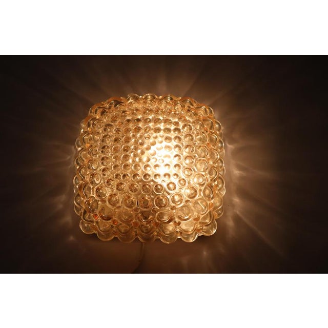 1960s Golden Bubble Wall Light with Glass by Helena Tynell for Glashütte Limburg, 1960s For Sale - Image 5 of 17