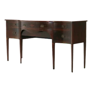 Antique Hepplewhite Flame Mahogany & Satinwood Inlaid & Banded Sideboard C1920