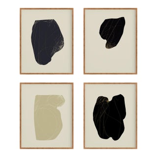 Abstract Figure Giclee Prints, Set of 4 For Sale