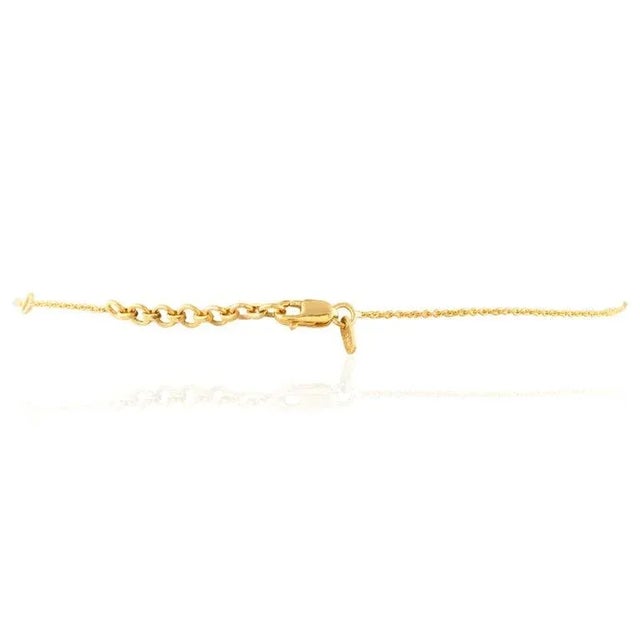 Medallion Diamond Evil Eye Necklace in 18k Yellow Gold- Gift for Christmas For Sale In New York - Image 6 of 13