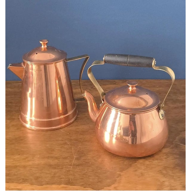Vintage Simplex English Kettle and Copper Kitchenware - Set of 9 For Sale - Image 9 of 17