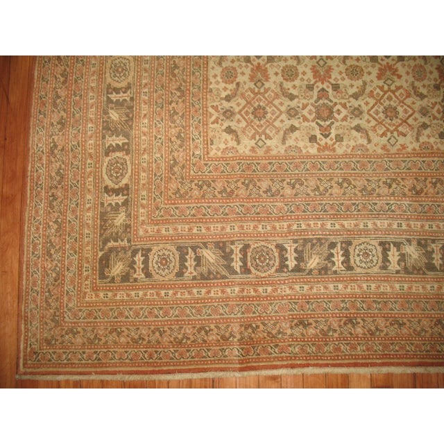 Zabihi Collection Antique Persian Tabriz Rug For Sale - Image 17 of 18