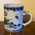 Large Antique 18th Century Chinese Export Blue & White Porcelain Tankard Mug For Sale - Image 9 of 11