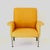 Eclectic Mid-Century Modern Sculptural Armchair in Statement Mustard Yellow and Iron – Italy, 1950s Refined vintage...