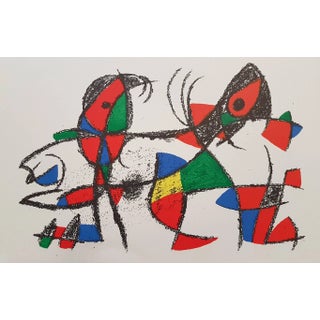 Mirò Lithographe II Plate X Lithograph by Joan Mirò, 1975 For Sale