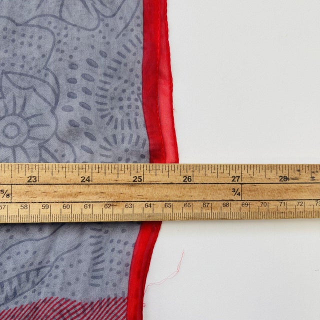 Early 21st Century Burberry Grey Printed 100% Silk Scarf For Sale - Image 5 of 9