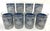 Mid Century Corinthian Blue Glassware Set- Set of 8 For Sale - Image 4 of 12