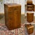 1950s Art Deco English bedside table in walnut - H=69.5cm W=37.5cm D=41cm