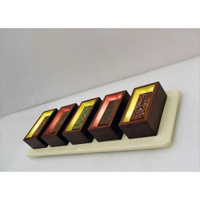 1950s Futurist-Style Wall Light Panel, 1950s For Sale - Image 5 of 13