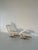 Set of Lounge Chair & Ottoman in Cream, 1980s For Sale - Image 12 of 14