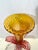 Yellow and Pink Vintage Art Glass Epergne For Sale - Image 4 of 10