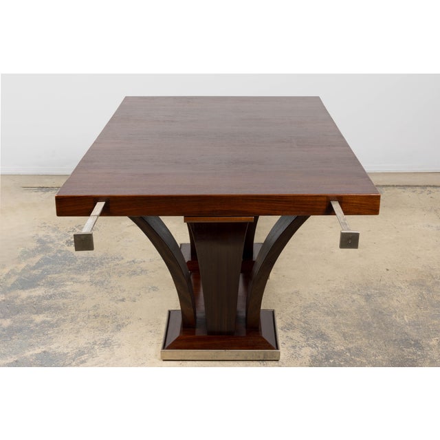 1930s Parisan Art Deco Rosewood Dining Table For Sale - Image 9 of 18