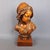Brown Carved Wooden Sculpture of a Girl, 1960s For Sale - Image 8 of 16
