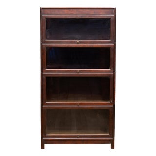 Late 19th C. Gunn Furniture Co. Mahogany Lawyer's Bookcase c.1899 For Sale