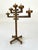 1960's Brass Brutalist Candelabra For Sale - Image 9 of 11