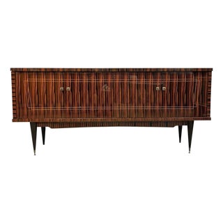 1940s Vintage French Art Deco Macassar Ebony Sideboard / Credenzas For Sale