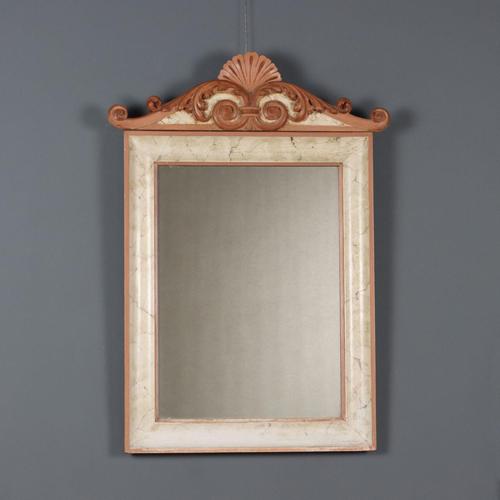Goldenrod Vintage Lacquered Wood Mirror For Sale - Image 8 of 8