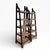 Pair of Mid-Century Wood and Woven Rush Etageres, 20th Century For Sale - Image 4 of 18