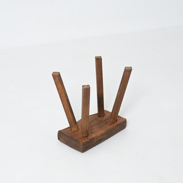 Brutalist Stool from Mobichalet, 1950s For Sale - Image 10 of 16