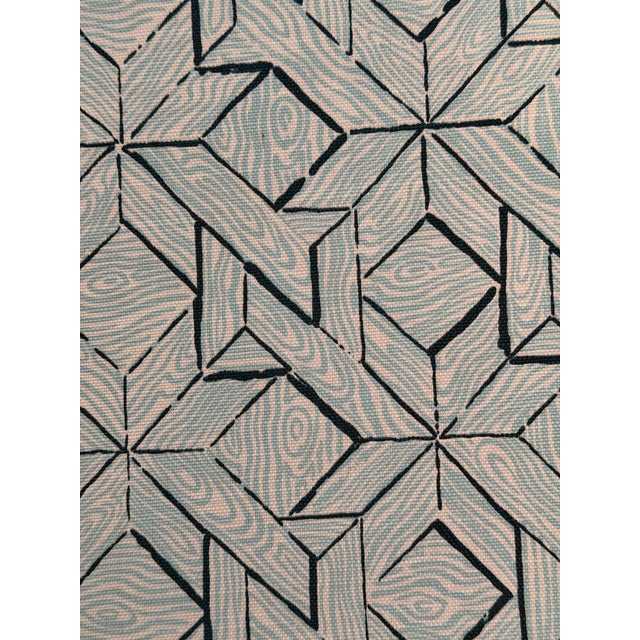 China Seas China Seas Parquetry Blue Turquoise Fabric 6280-03 2 1/2 Yards For Sale - Image 4 of 4