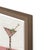 Contemporary Kitty the Martini by Willa Heart in Walnut Frame, Mini Art Print For Sale - Image 3 of 5