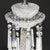 Pair of Art Deco Czech U S Zone Cut Crystal and Silver Plated Table Lamps For Sale - Image 17 of 18