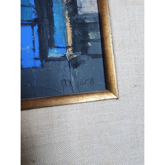 Abstract Herbert Mears 1970's Painting For Sale - Image 3 of 3