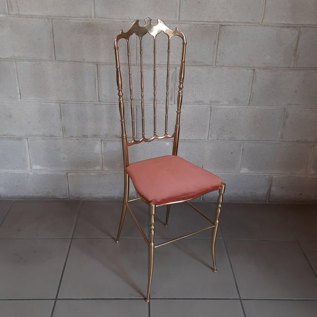 Chiavari Chair in Polished Brass, 1950s For Sale - Image 3 of 12