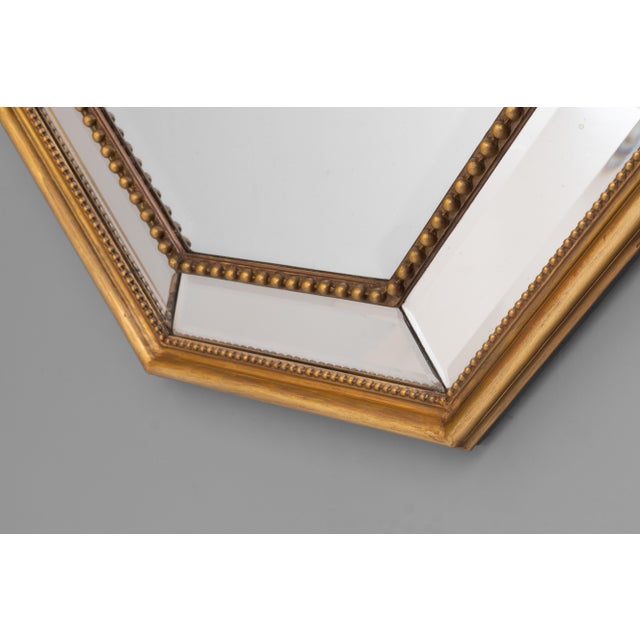 Octagonal Wall Mirror, 1870s For Sale - Image 3 of 6