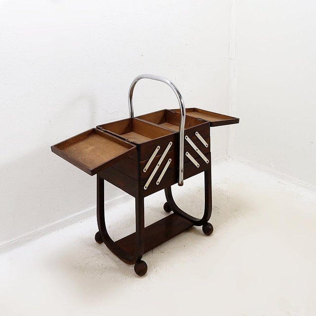 Art Deco Sewing Box from Trock, 1930s For Sale - Image 3 of 13
