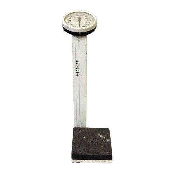 Vintage White Metal Detecto Scale Chairish