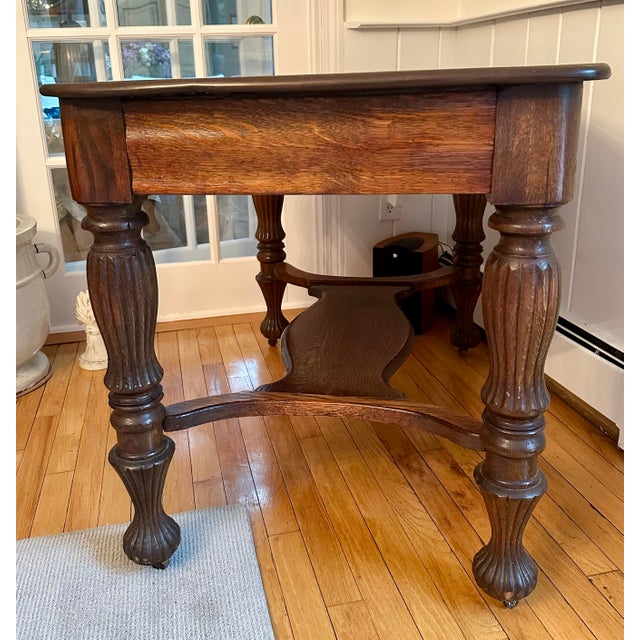 Antique Library Table For Sale In New York - Image 6 of 10