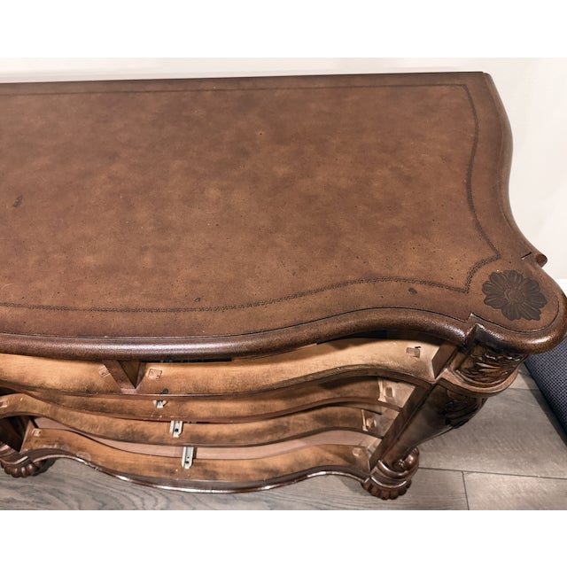 Louis Phillipe Style Serpentine-Front Bachelor Chest For Sale - Image 9 of 18
