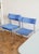 Set of Four Campus chairs by Lammhults, rare baby blue upholstery, Very good condition, little trace of use. Perfect for...