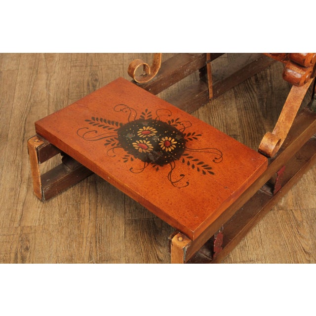 Mid 20th Century Mid 20th Century German Folk Art Children's or Miniature Sleigh For Sale - Image 5 of 13